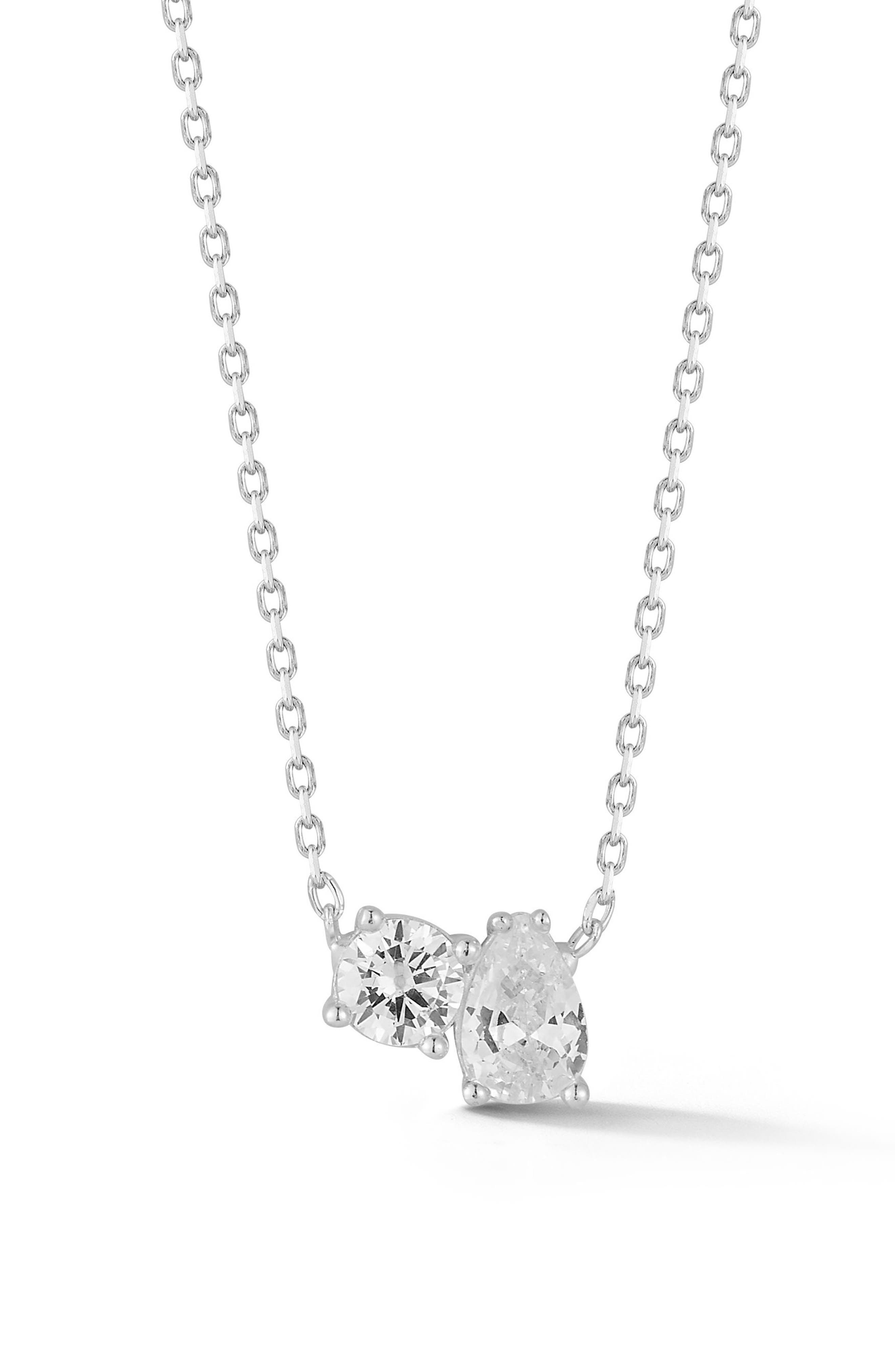 GLAZE JEWELRY Cubic Zirconia Frontal Necklace