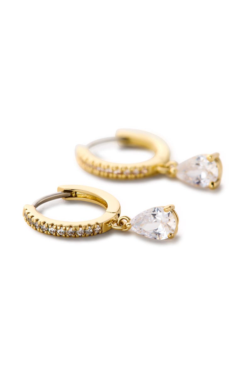 Delicate Huggie Hoops - Elise, Alternate, color, Gold