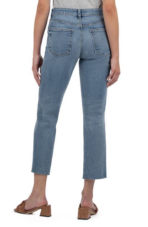 KUT FROM THE KLOTH KUT FROM THE KLOTH RACHAEL FAB AB HIGH WAIST RAW HEM CROP JEANS
