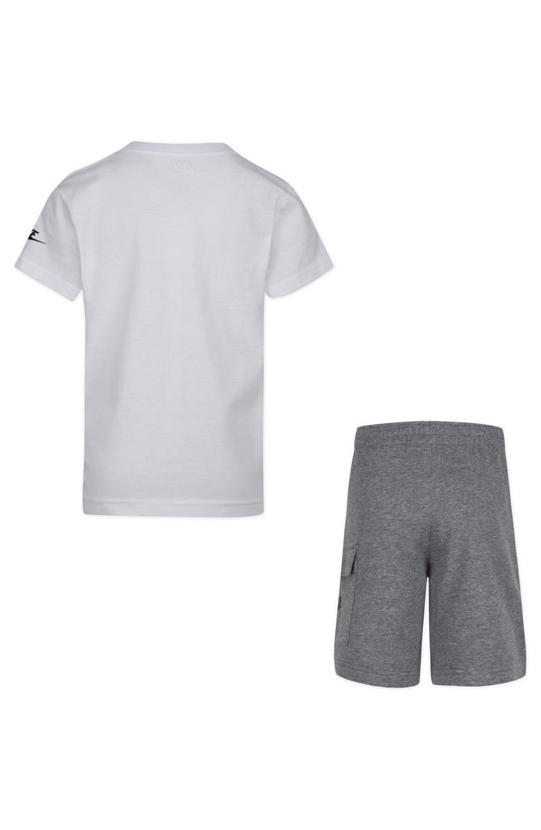 Nike Kids' Swoosh Tee & Cargo Shorts 2-Piece Set, Alternate, color, Carbon Heather