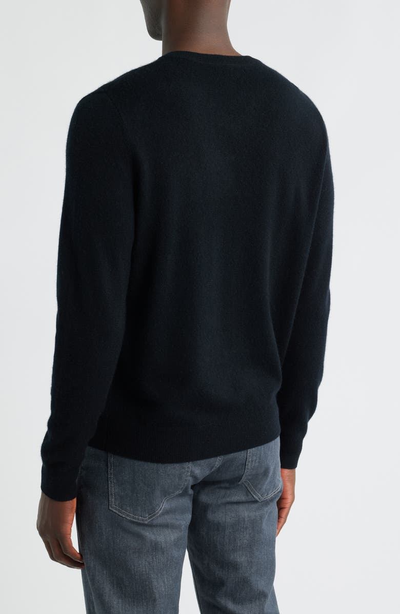 Nordstrom Cashmere V-Neck Sweater, Alternate, color, Black Caviar