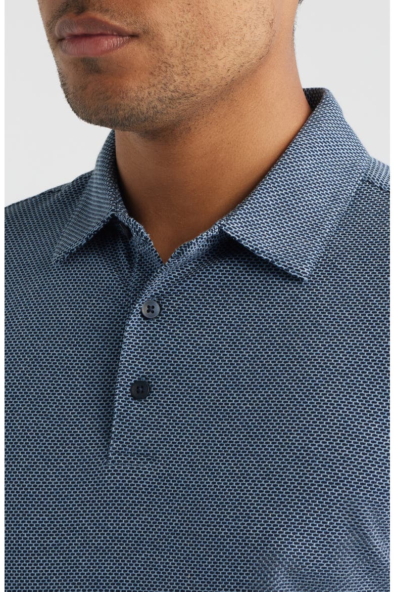 Keyes Jacquard Knit Polo, Alternate, color, BLUE NIGHT