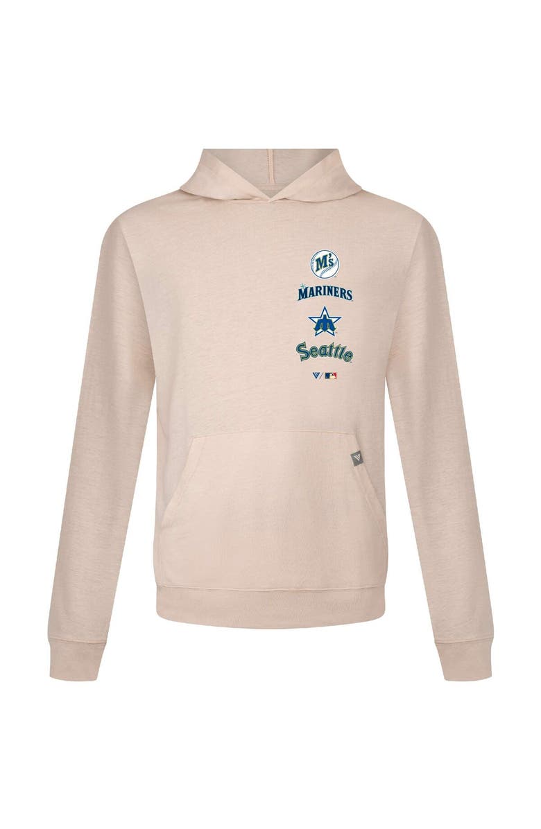 LEVELWEAR Men's Levelwear Cream Seattle Mariners Base Line Pullover Hoodie, Main, color,
