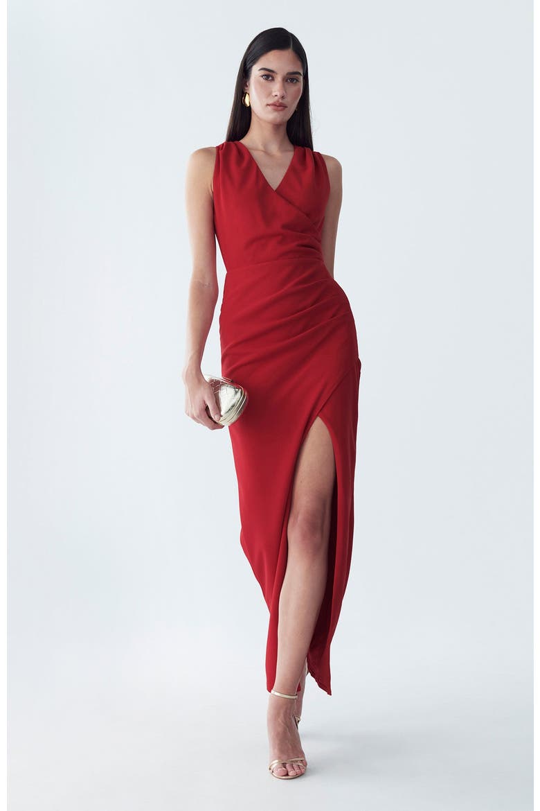 Merry Maxi Dress, Alternate, color, Scarlet