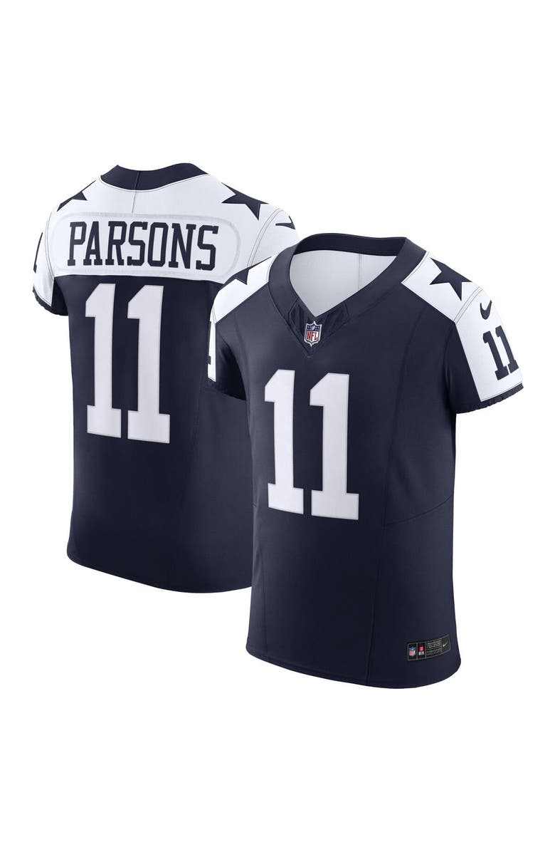 Nike Men's Nike Micah Parsons Navy Dallas Cowboys Alternate Vapor F.U.S.E. Elite Jersey, Main, color, 