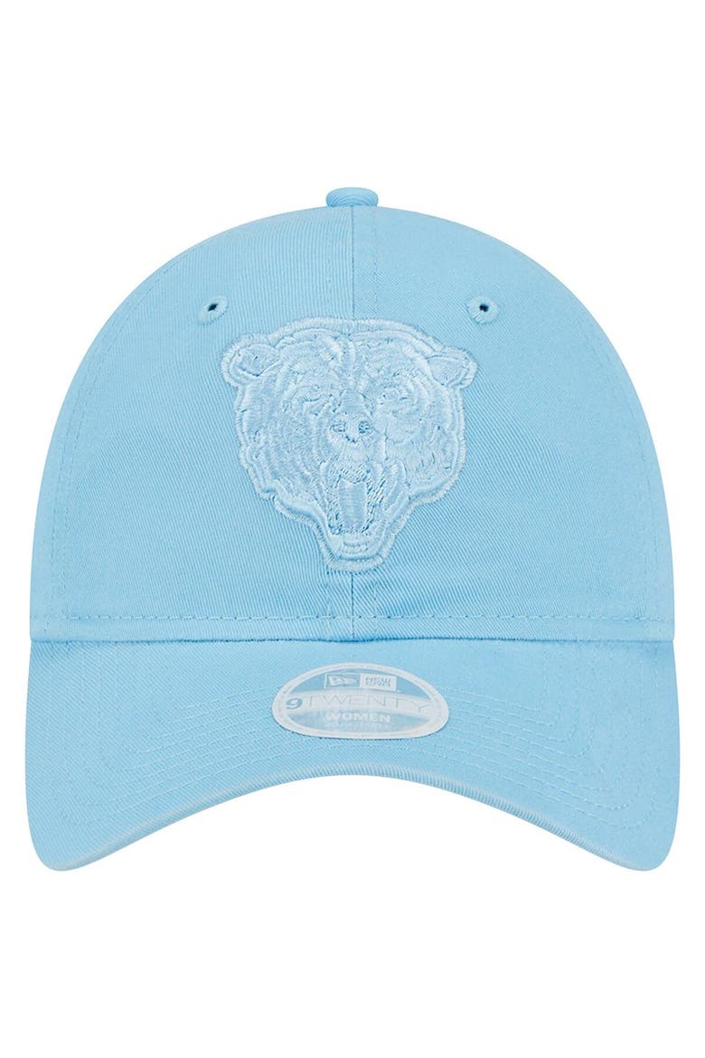 Women's New Era Light Blue Chicago Bears Color Pack Brights 9TWENTY Adjustable Hat, Alternate, color, Light Blue