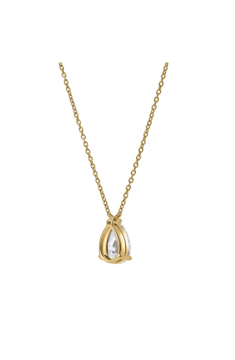 LuvMyJewelry Pear Perfection 14K Gold Lab Grown Diamond Necklace - 1 ct, Alternate, color, 14K Yellow Gold