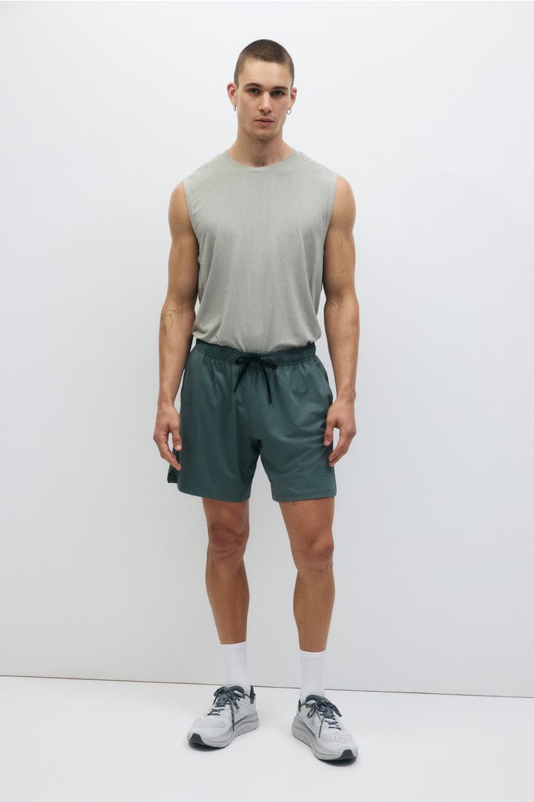 Sports Shorts With Drymove, Main, color, Dusty green