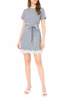 Lace Trim A-Line Minidress