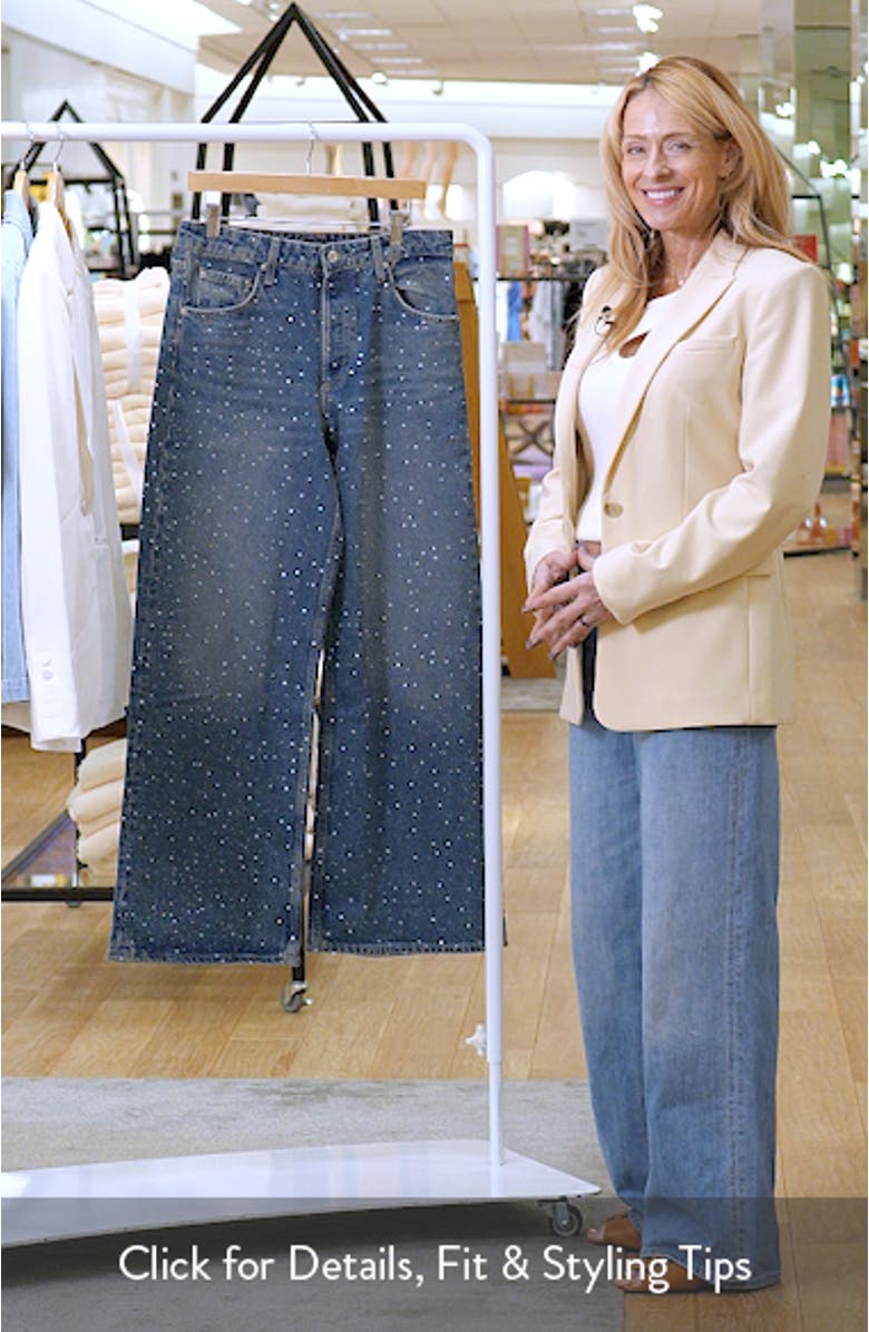 Rhinestone Wide Leg Jeans, sales video thumbnail