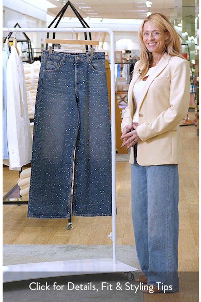 Rhinestone Wide Leg Jeans video