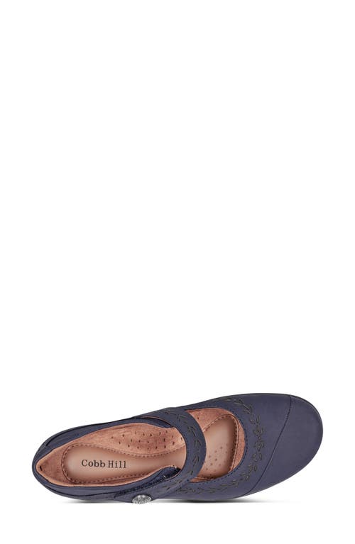 Rockport Cobb Hill Perry Mary Jane Ballet Flat In Dark Blue