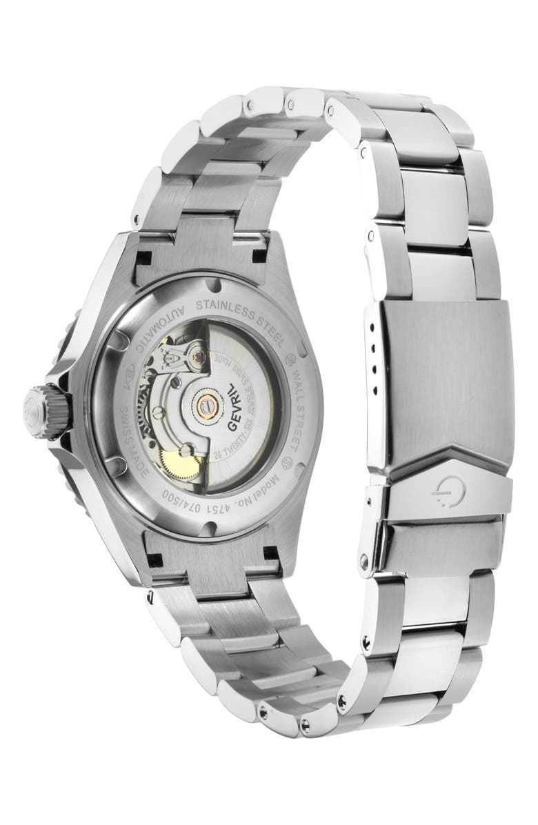 GEVRIL Wall Street Swiss Automatic Bracelet Watch, 39mm, Alternate, color,