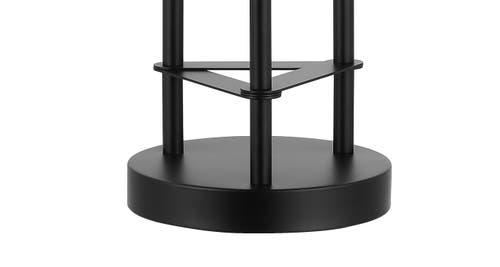 Jonathan Y Axel Modern 20.5" 3-light Iron/seeded Glass Modern Industrial Led Table Lamp, Black