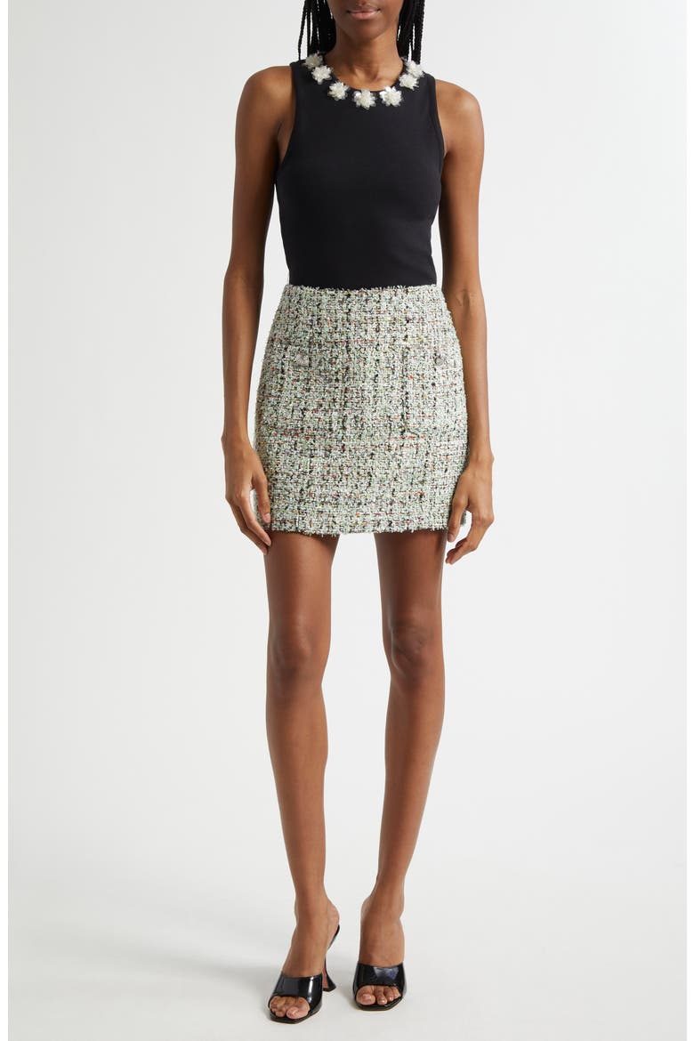 Anya Randi Bouclé Skirt, Alternate, color, PATINA MULTI