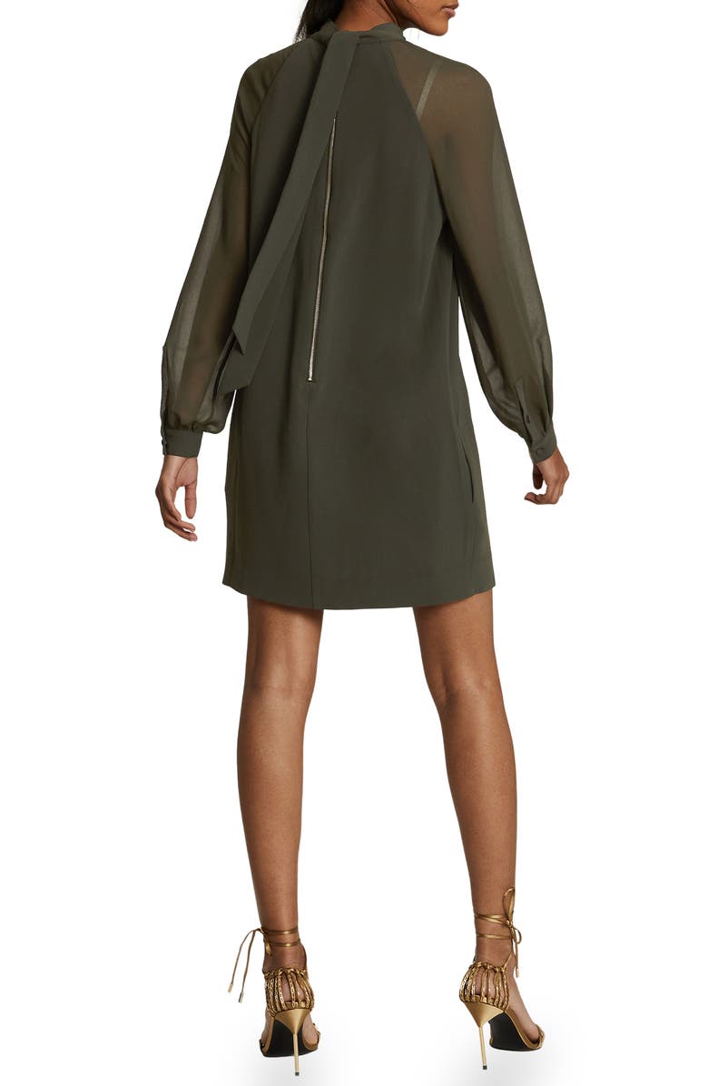 Reiss Leah High Neck Long Sleeve Shift Dress, Alternate, color,
