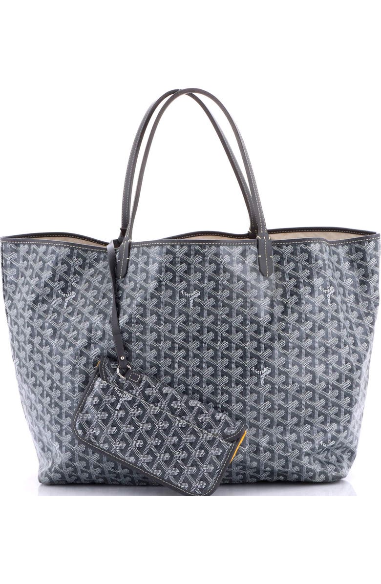 Pre-Owned Goyard Saint Louis Tote Coated Canvas GM, Alternate, color, Gray