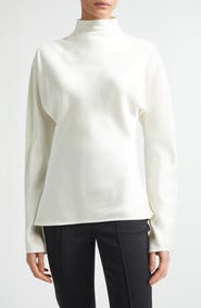 Róhe Long Sleeve Satin Top