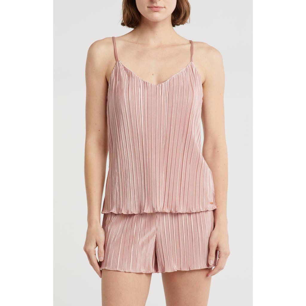 Danskin Plissé Satin Camisole & Shorts Pajamas