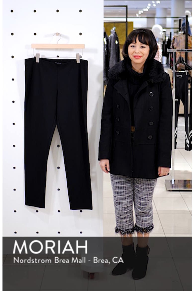 Slim Ponte Knit Pants video