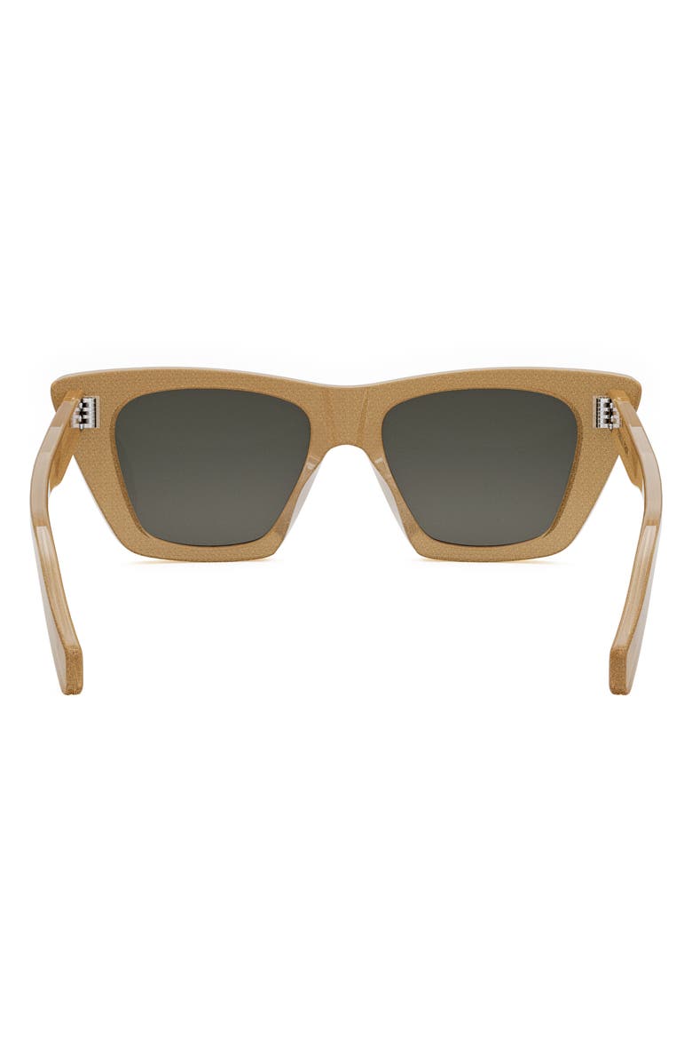 CELINE 54mm Cat Eye Sunglasses, Alternate, color, Beige/ Other / Smoke