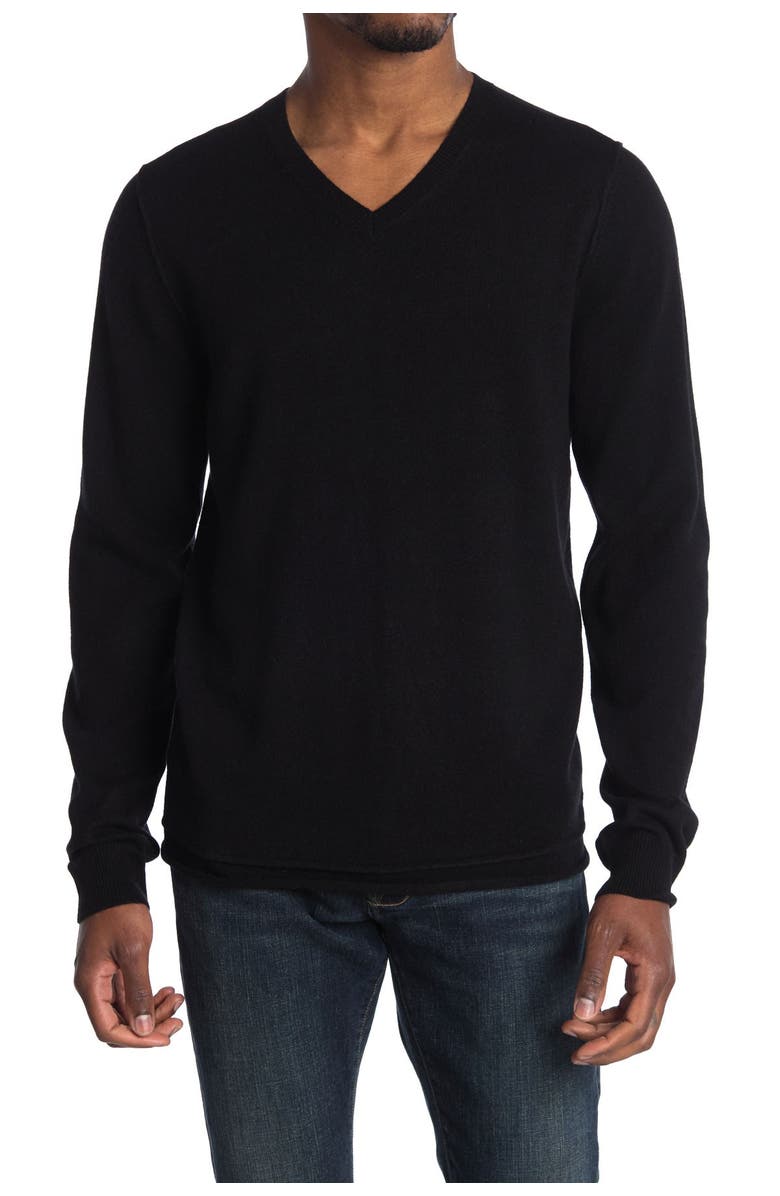 PAIGE Ian V-Neck Wool & Cashmere Sweater, Alternate, color, 