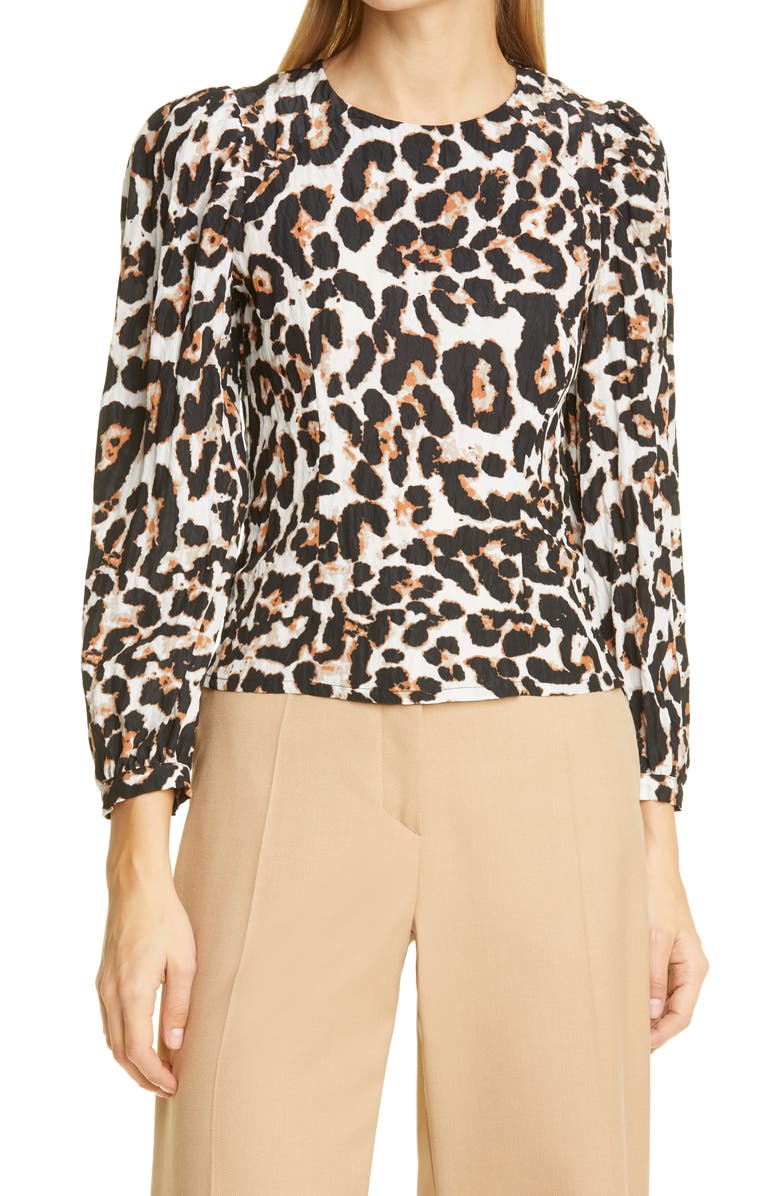 Baum und Pferdgarten Mylee Floral Long Sleeve Blouse, Main, color, 