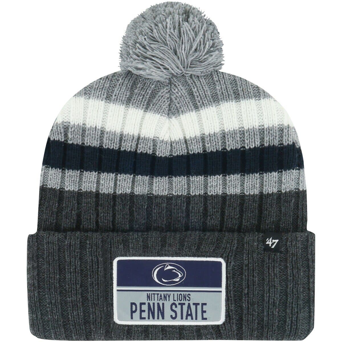 '47 Men's '47 Charcoal Penn State Nittany Lions Stack Striped Cuffed ...