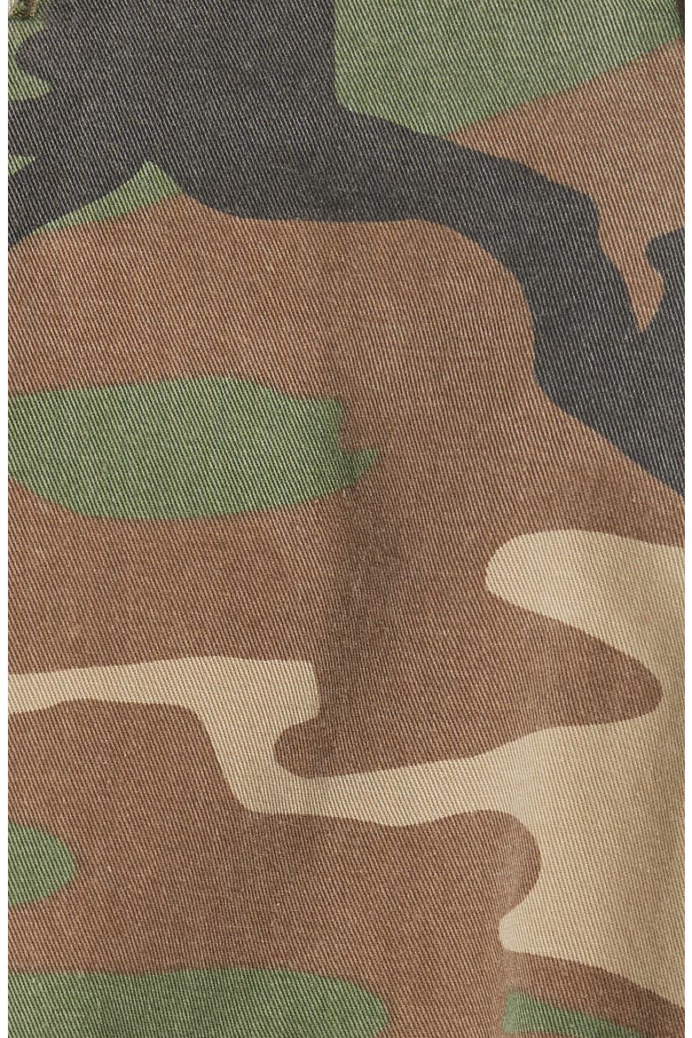 Camo Harem Pants with Sweat Cuffs, Alternate, color, CAMO W/ ORANGE COMBO