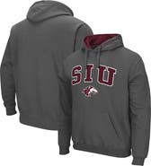 COLOSSEUM Men's Colosseum Charcoal Southern Illinois Salukis Arch and Logo Pullover Hoodie