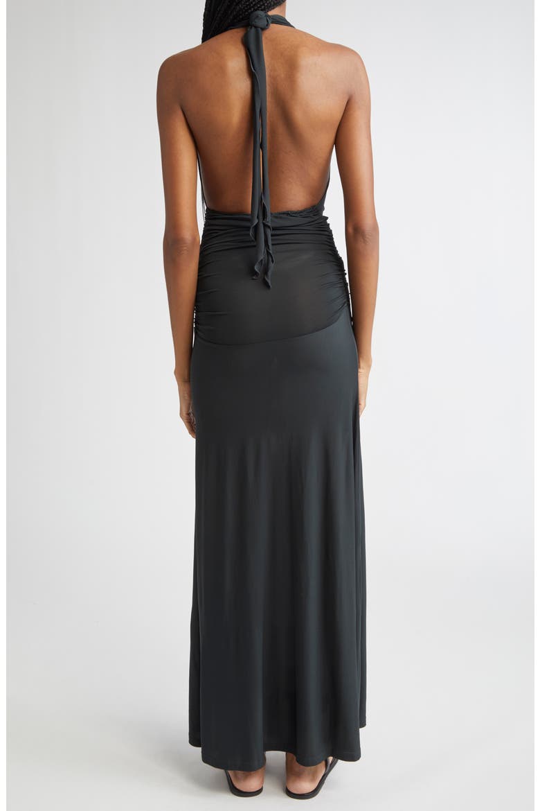 Jay Convertible Halter Maxi Dress, Alternate, color, DARK GREEN