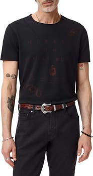 John Varvatos Raw Edge Graphic T-Shirt