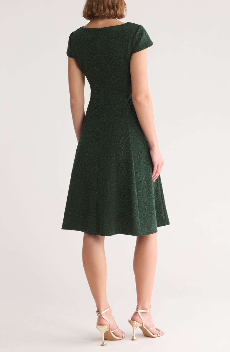 Eliza J Bateau Neck Cap Sleeve Dress, Alternate, color,