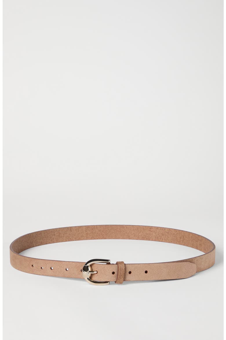 Reversed leather belt, Alternate, color, Tobacco