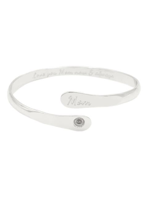 Mom Bracelets Engraved Love you Mom Now & Always