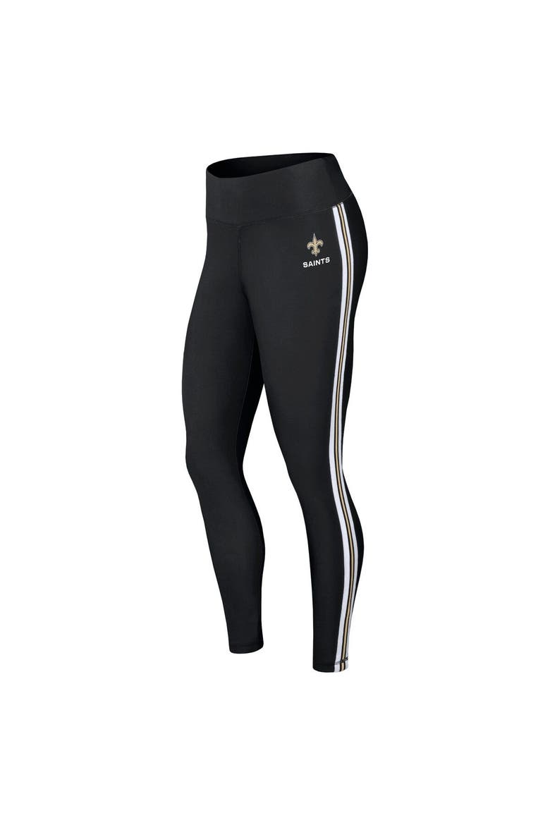 Women's WEAR by Erin Andrews Black New Orleans Saints Color Block Leggings, Alternate, color, Black