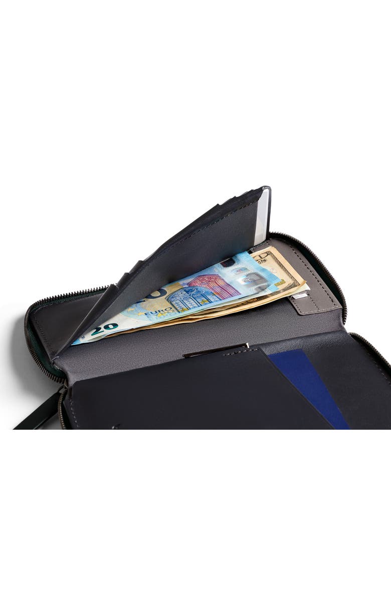 Bellroy Leather RFID Travel Folio, Alternate, color, Everglade