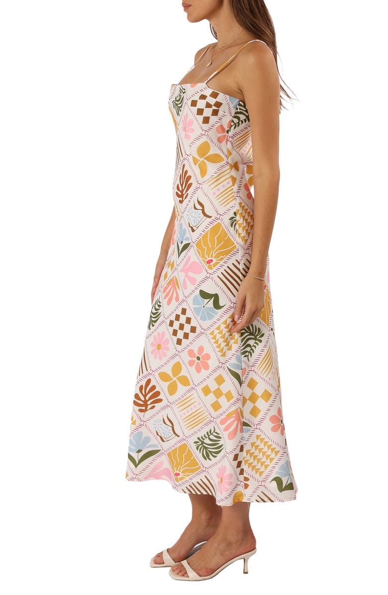 Petal & Pup Darlene Maxi Slipdress, Alternate, color, White Multi