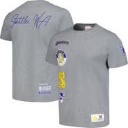 Mitchell & Ness Men's Mitchell & Ness Heather Gray Seattle Mariners Cooperstown Collection City Collection T-Shirt