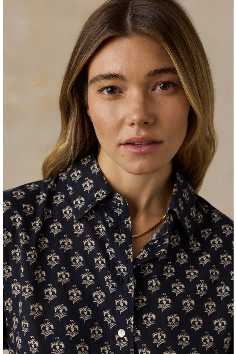 Suki Organic Cotton Shirt, Alternate, color, ECLIPSE BLOSSOM