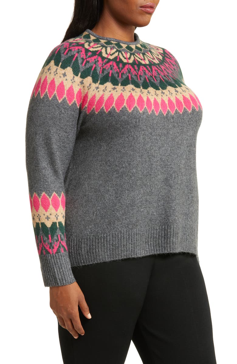 CeCe Fair Isle Sweater, Alternate, color,