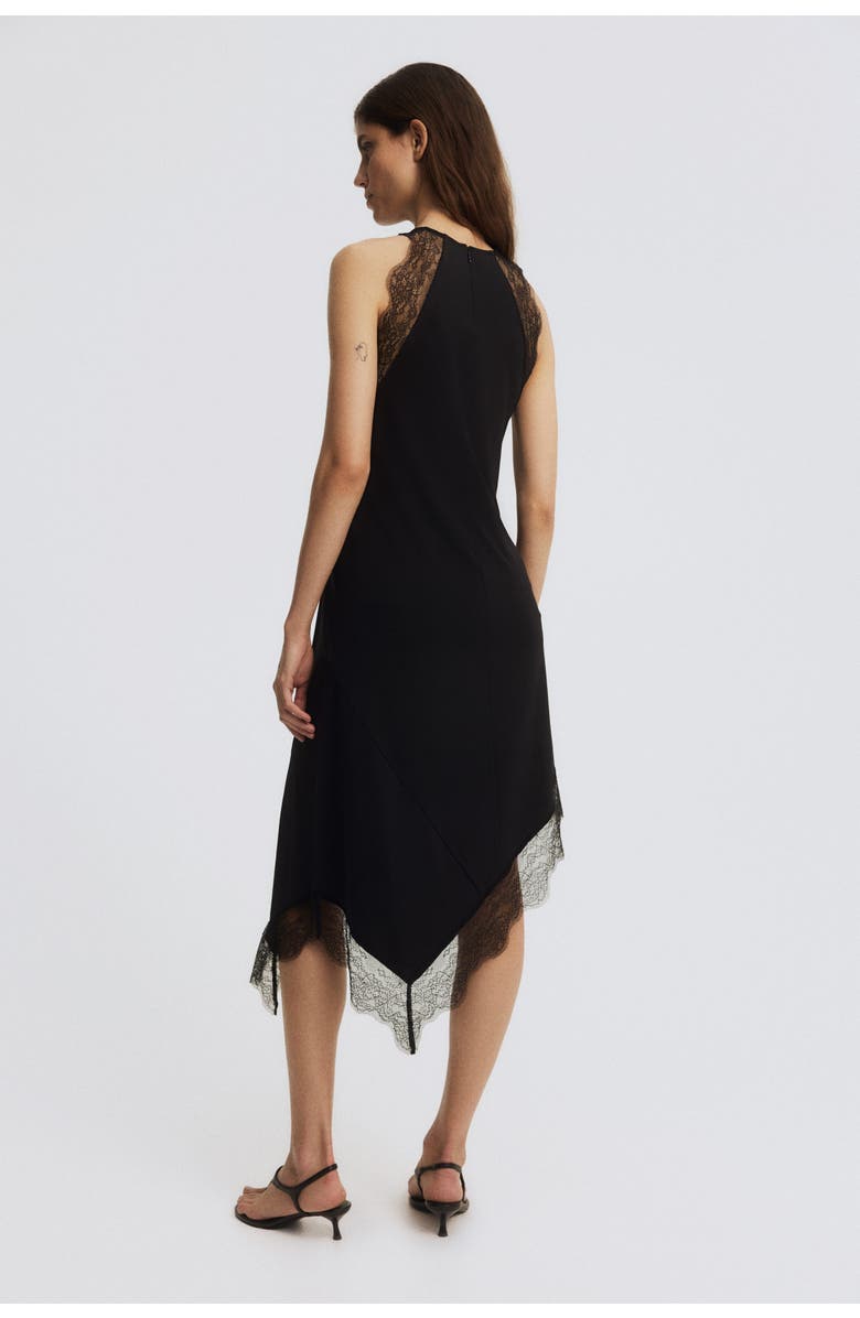 H&M Mama Lace-trimmed Dress, Alternate, color, Black