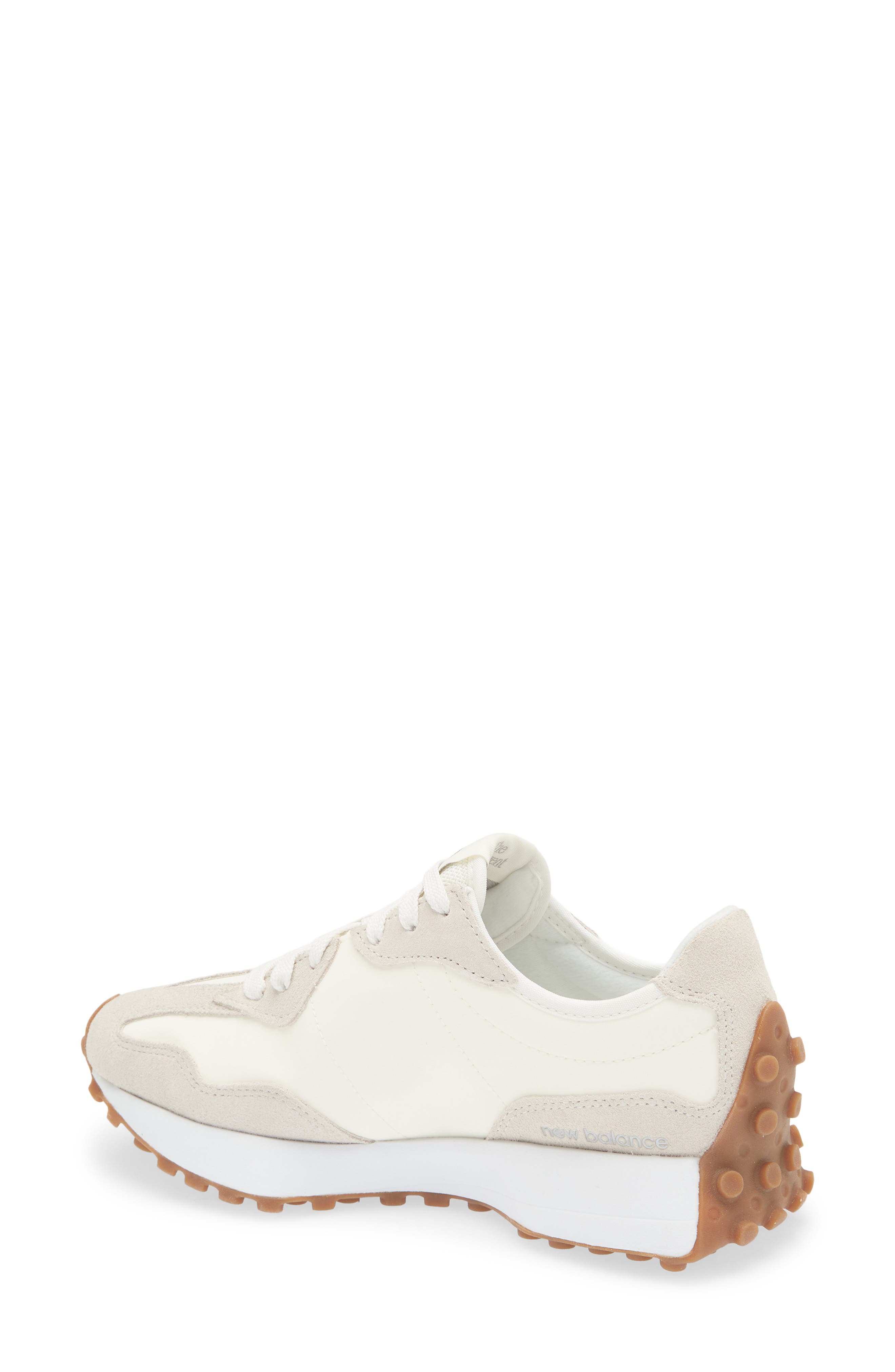 New Balance 327 Sneaker, Alternate, color, Angora/ Silver Metallic