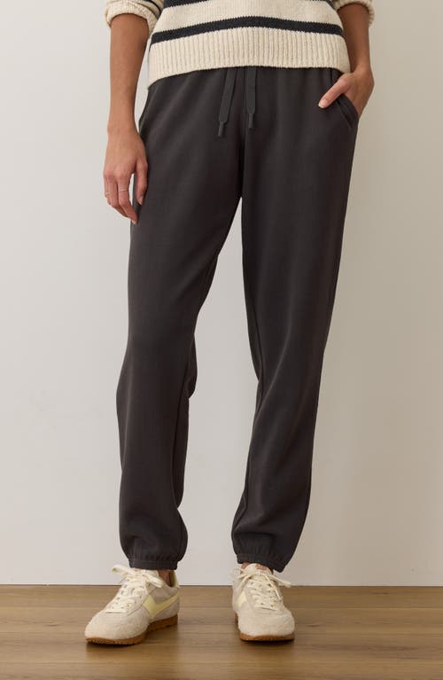 Marine Layer Cloud 9 Cotton Blend Fleece Joggers In Gold