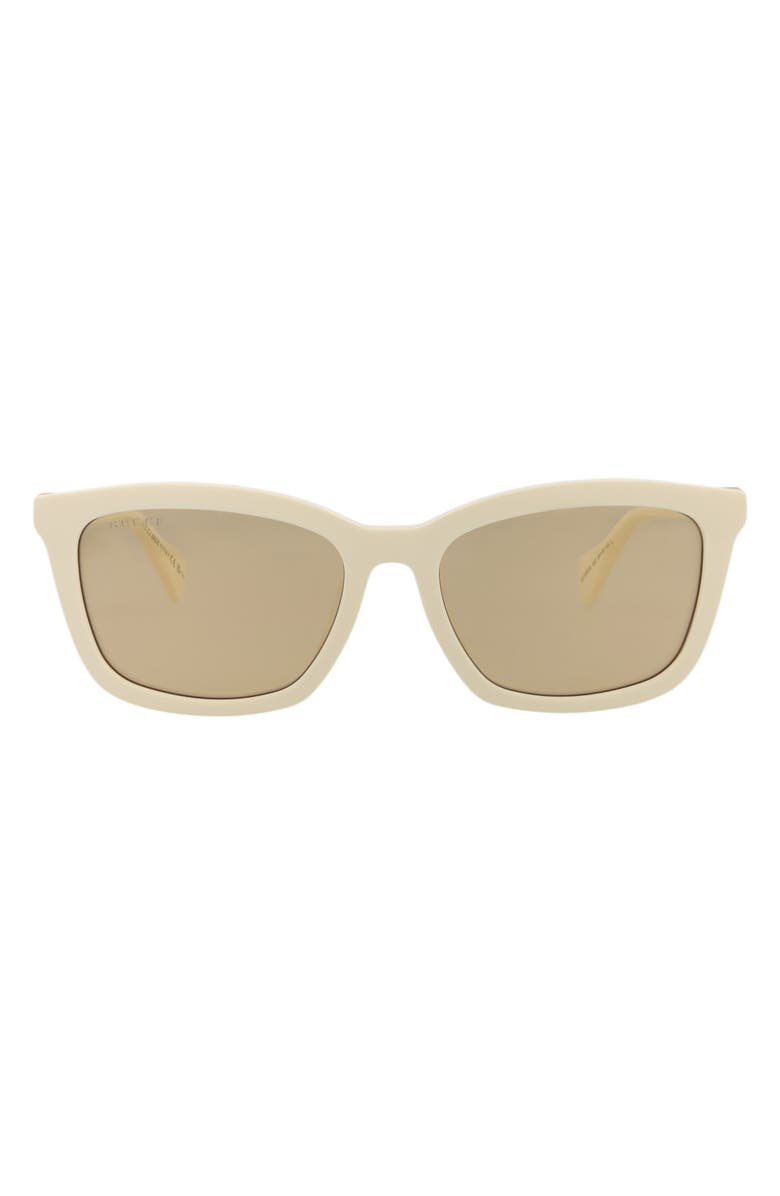 Gucci 55mm Square Sunglasses, Main, color, Ivory Pink
