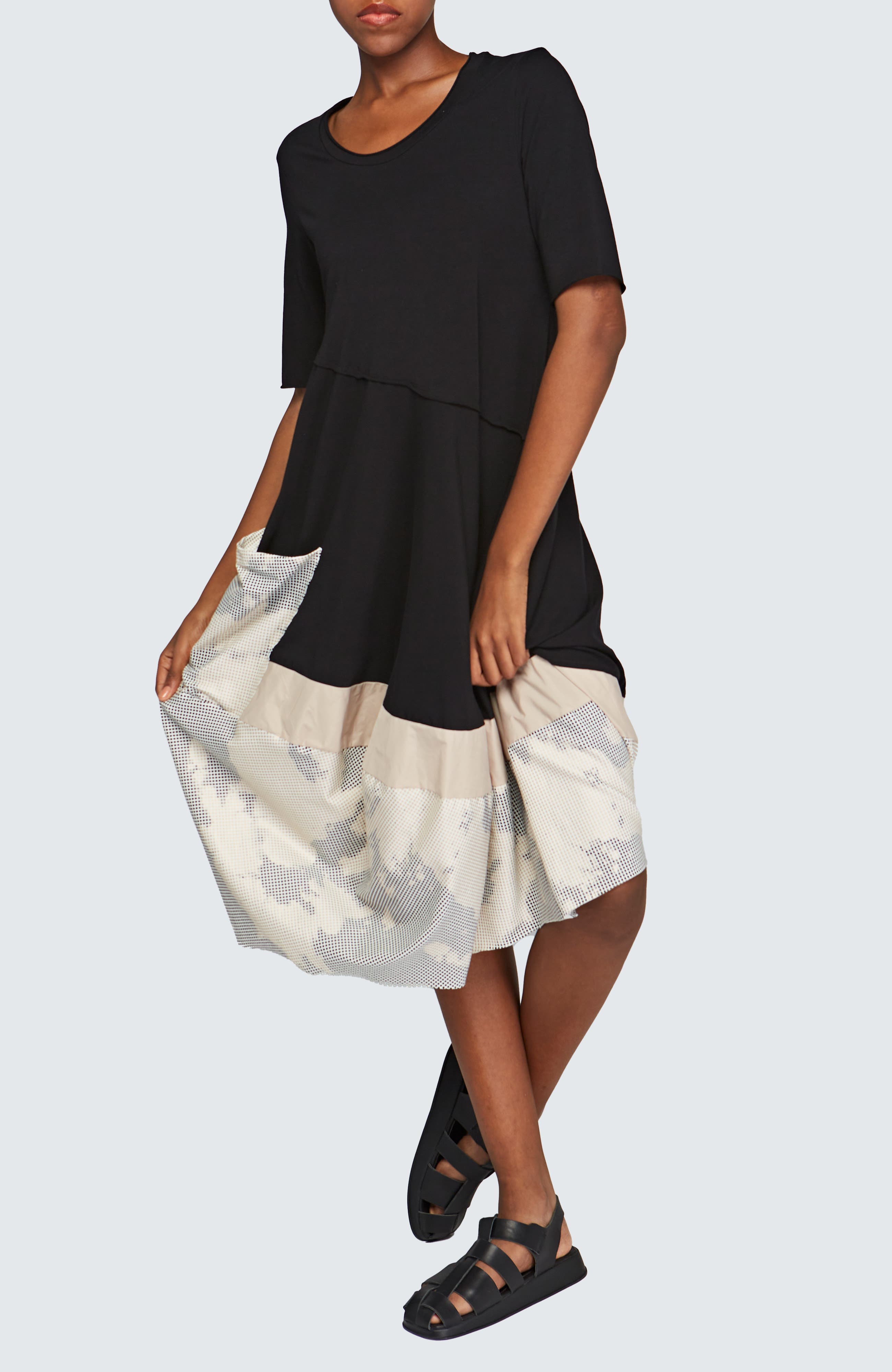 Selene Long Cotton Jersey Dress - image 2