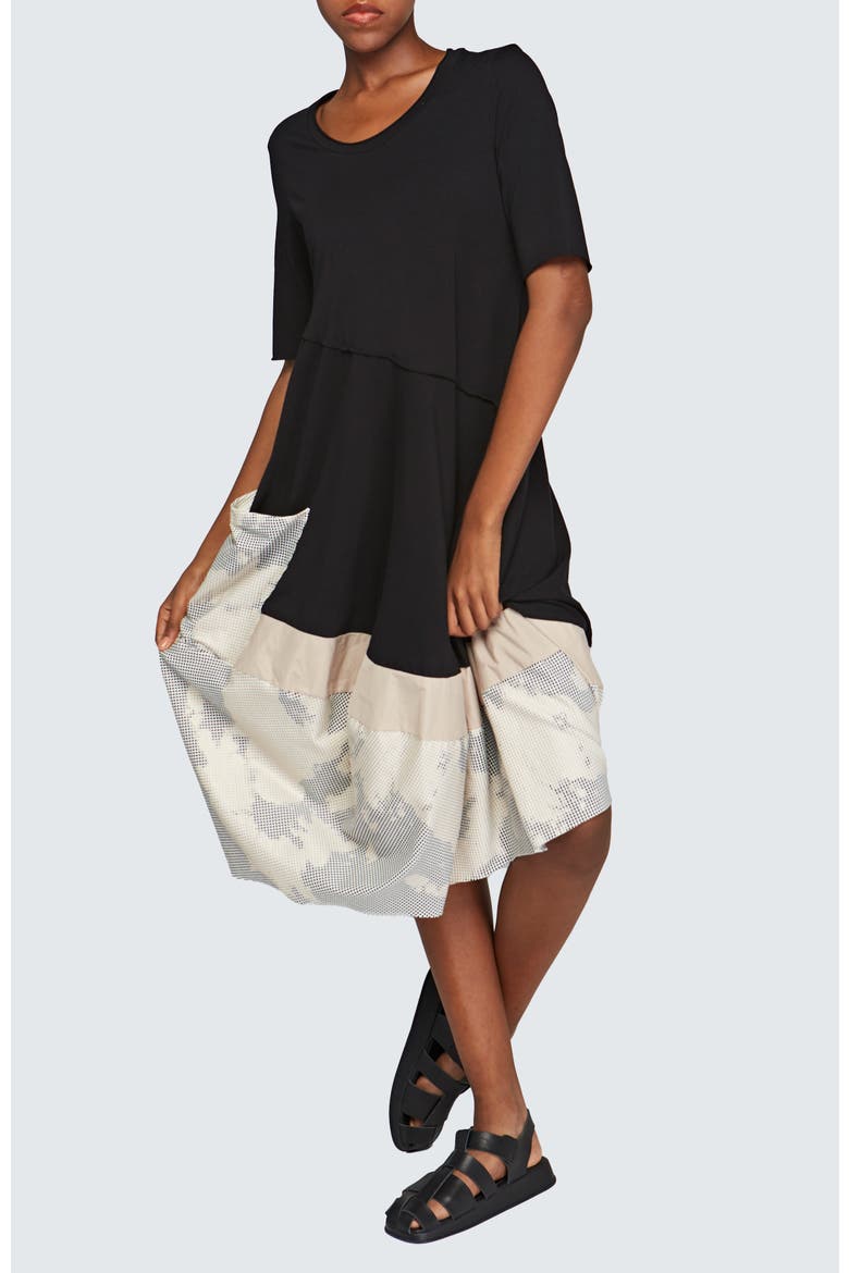 Selene Long Cotton Jersey Dress, Alternate, color, Original