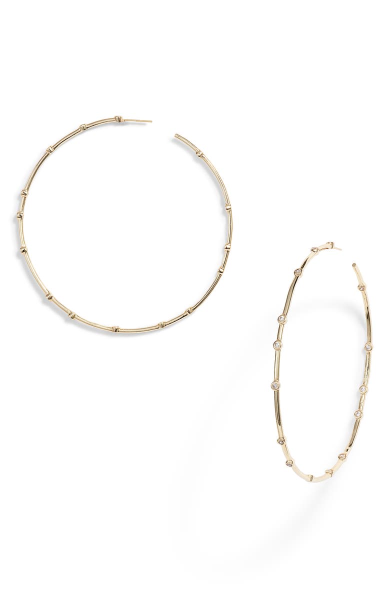 Melinda Maria Large Hoop Earrings, Main, color,