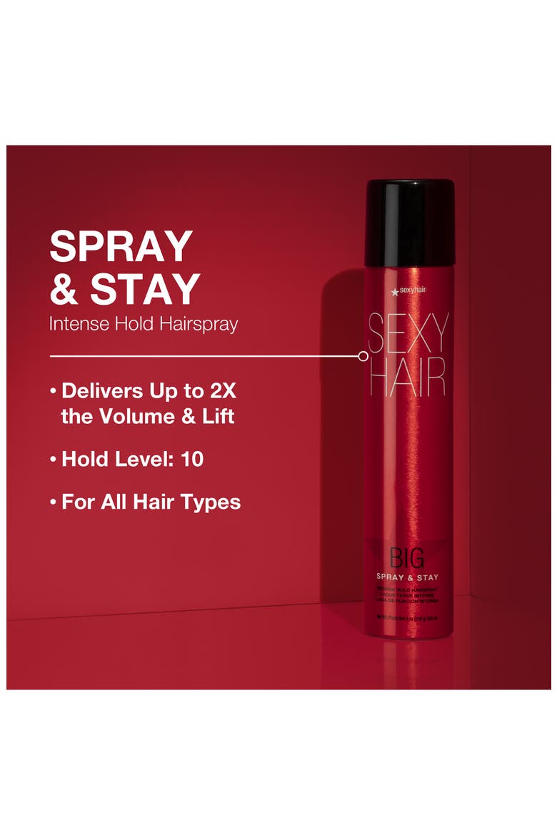 BIG SEXY HAIR Spray & Stay Intense Hold Hairspray - 9 oz., Alternate, color, NO COLOR