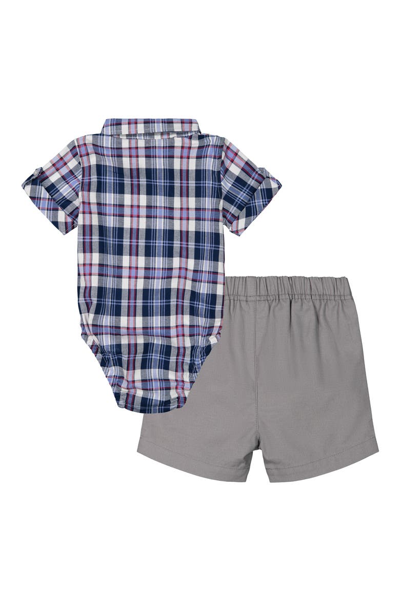Bodysuit, Shorts & Bow Tie Set, Alternate, color, BRIGHT BLUE